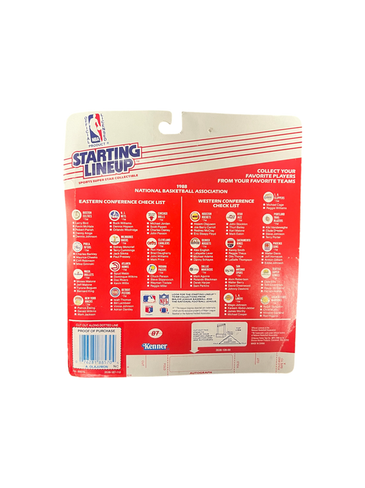 1988 Kenner Starting Lineup Hakeem Olajuwon Houston Rockets Action Figure with card