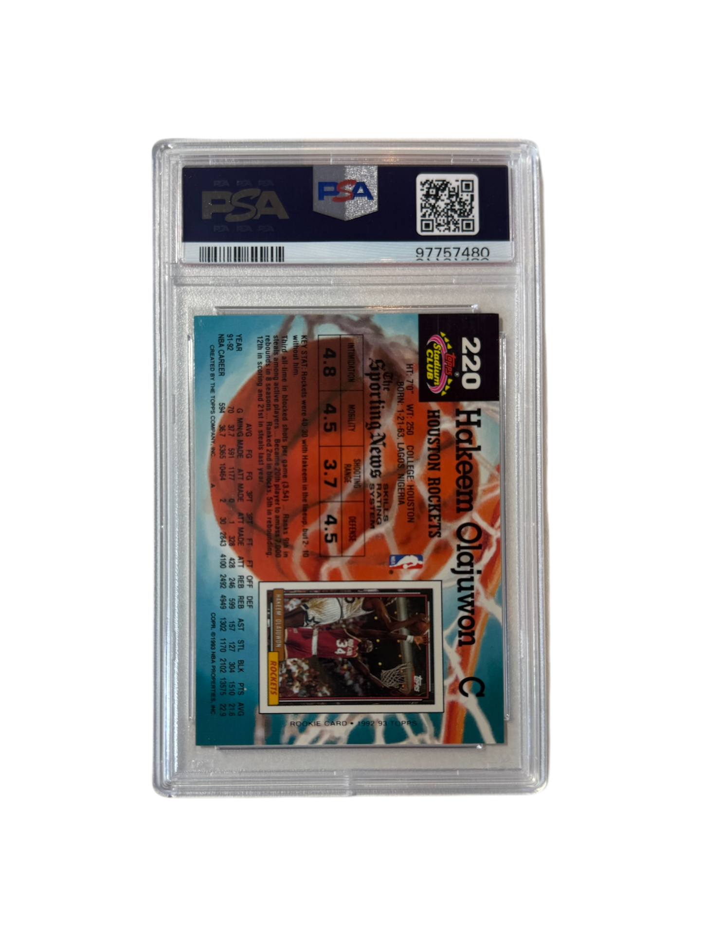 1992 Topps Archives John Stockton PSA 10 card