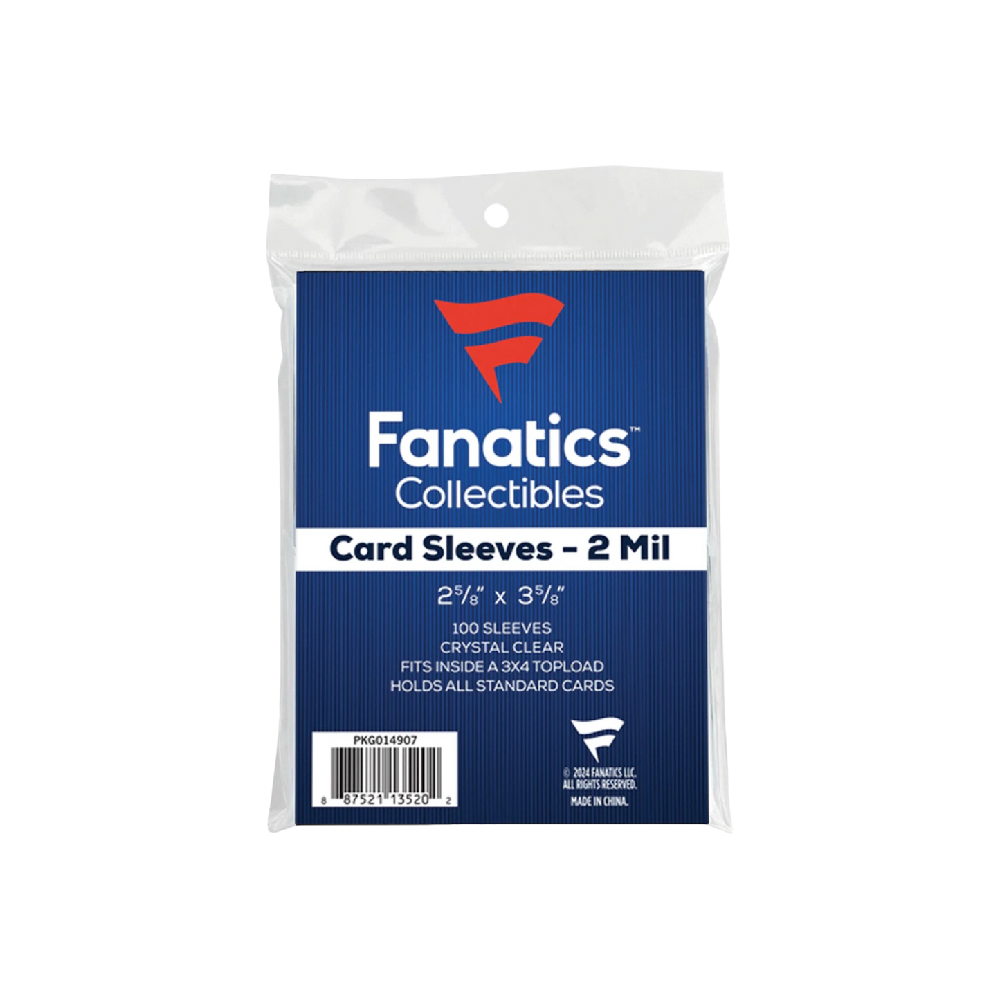 Fanatics (35pt Card) Soft Sleeves - 100 Count