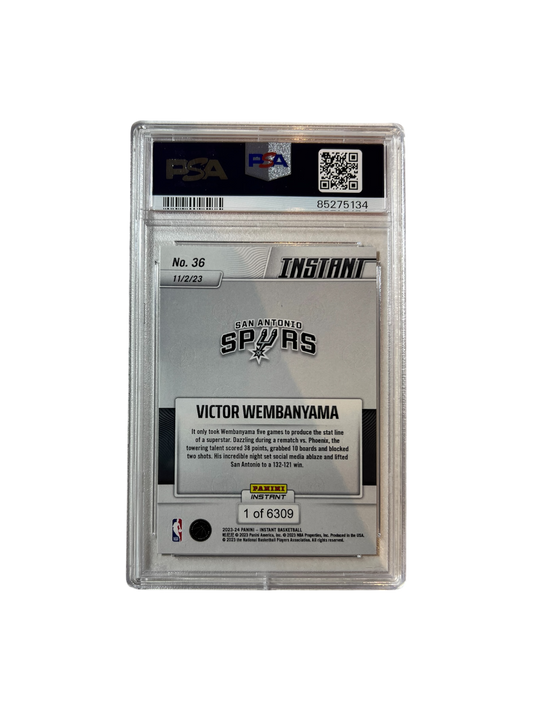 2023 Panini Instant Victor Wembanyama Rookie PSA Card