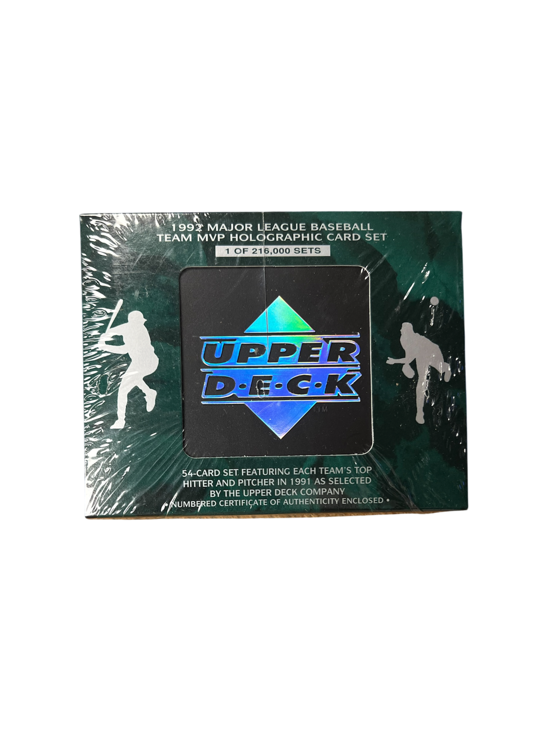 1992 mlb team mvp holographic card set Upper Deck Major League Baseball Baseball Box with (54) Cards 1992 Upper Deck Team MVP