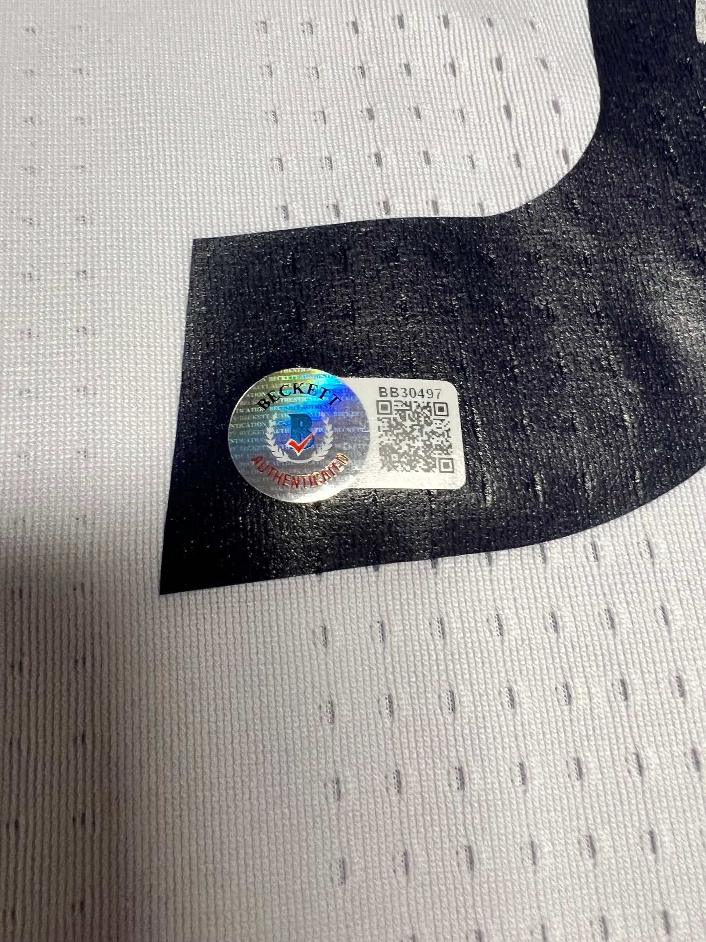 Real Madrid Karim Benzema signed White Adidas Jersey