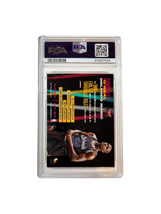 1995 Skybox Premium Shaquille O'Neal Shaq Talk PSA Card