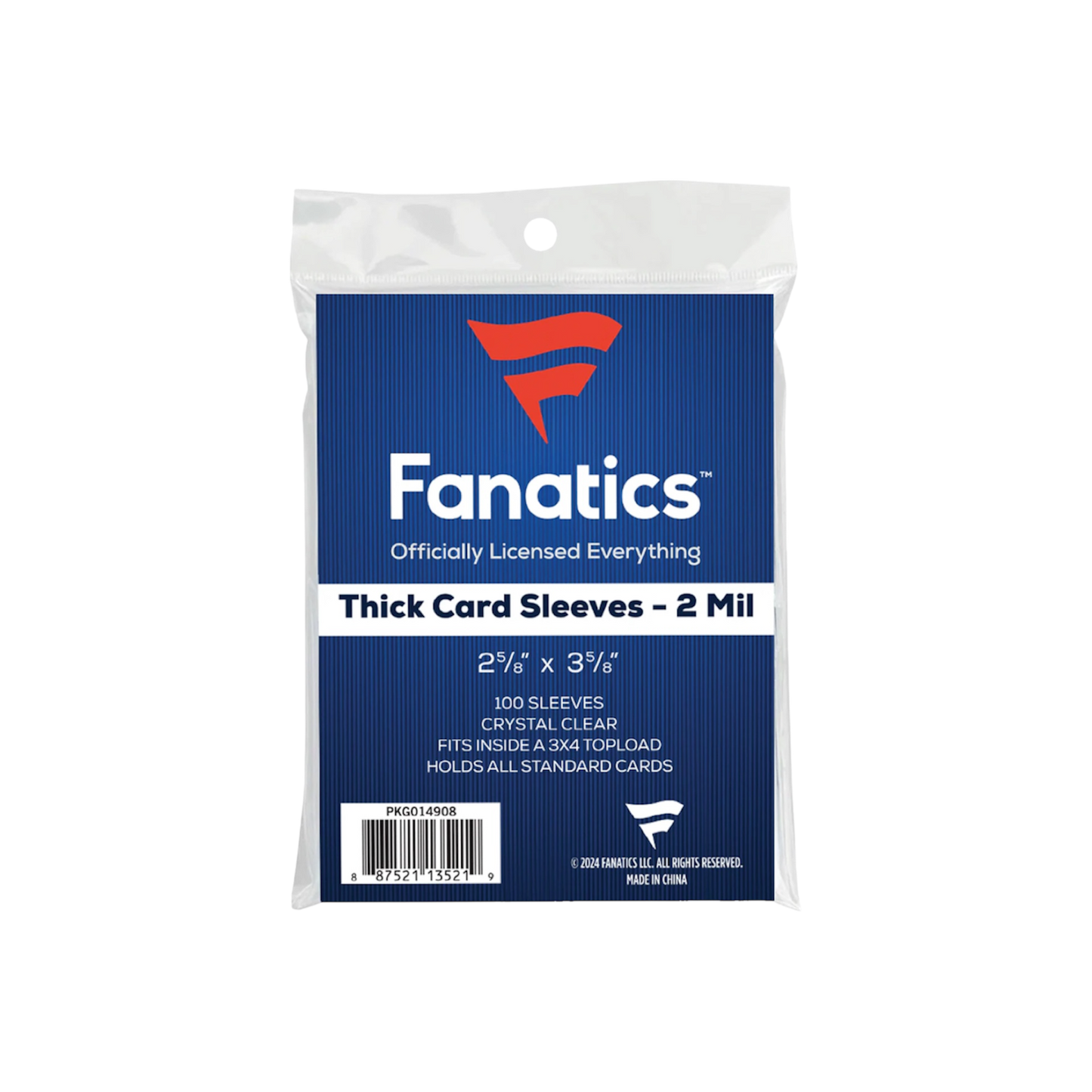 Fanatics (Thick card) Soft Sleeves - 100 Count