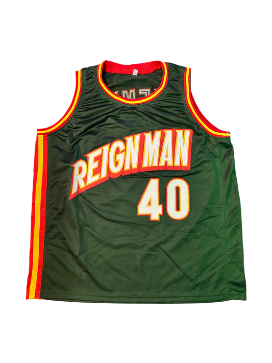 Seattle Super Sonics Shawn Kemp Auto signed Custom Jersey