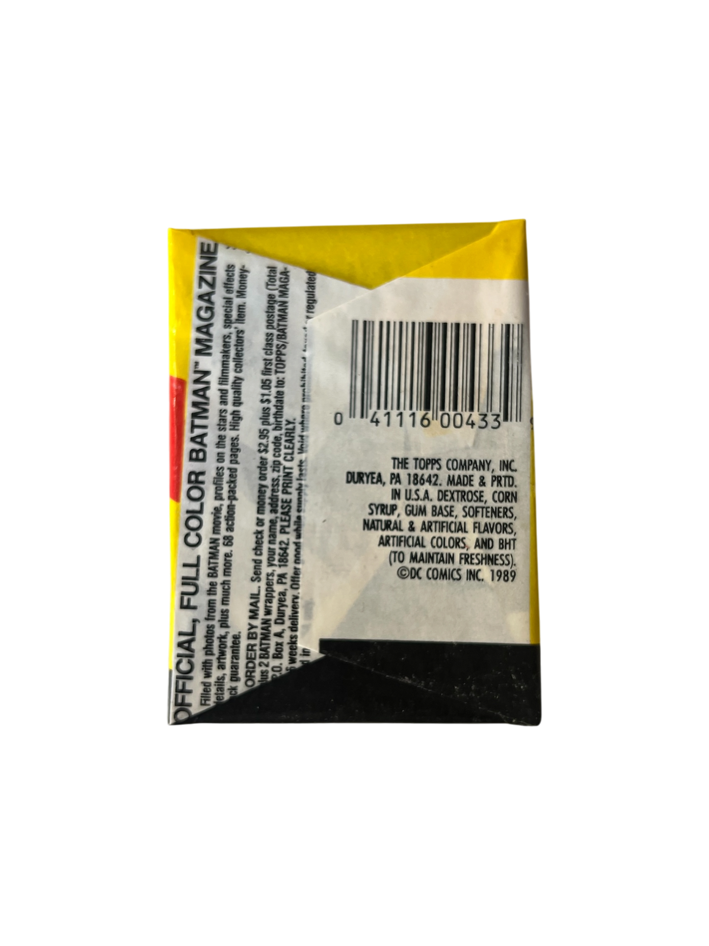 1989 Topps Movie Batman Pack