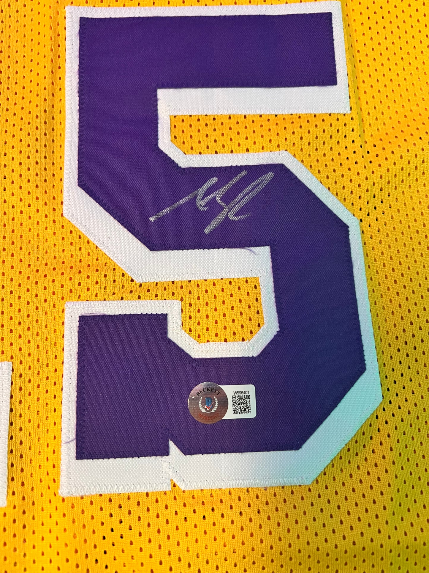 Los Angeles Lakers Austin Reaves NBA signed Custom Jersey
