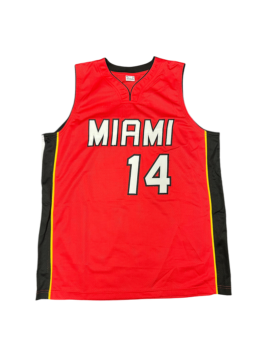 Miami Heat Tyler Herro NBA signed Custom Red Jersey