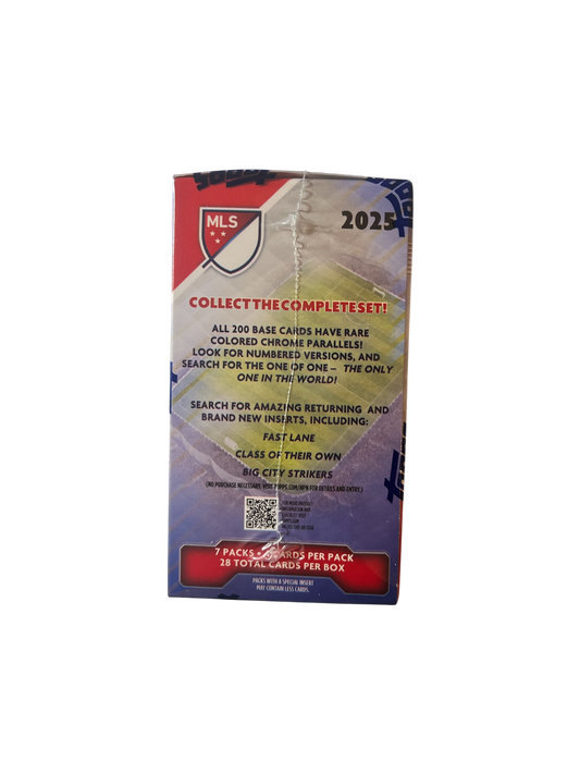 2025 Topps Chrome MLS Soccer Blaster Box