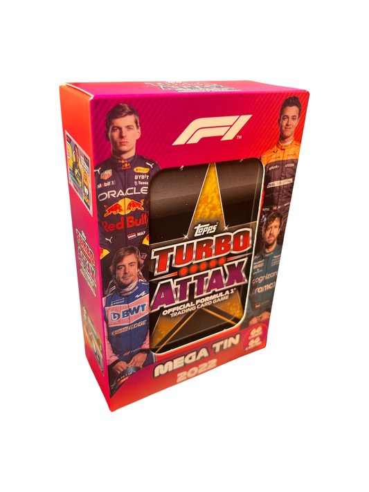2022 Topps Formula 1 F1 Turbo Attax Mega Tin Box - Hall of Fame