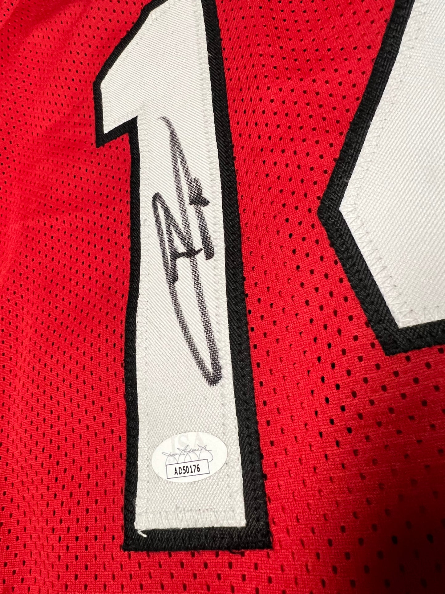 Miami Heat Tyler Herro NBA signed Custom Red Jersey