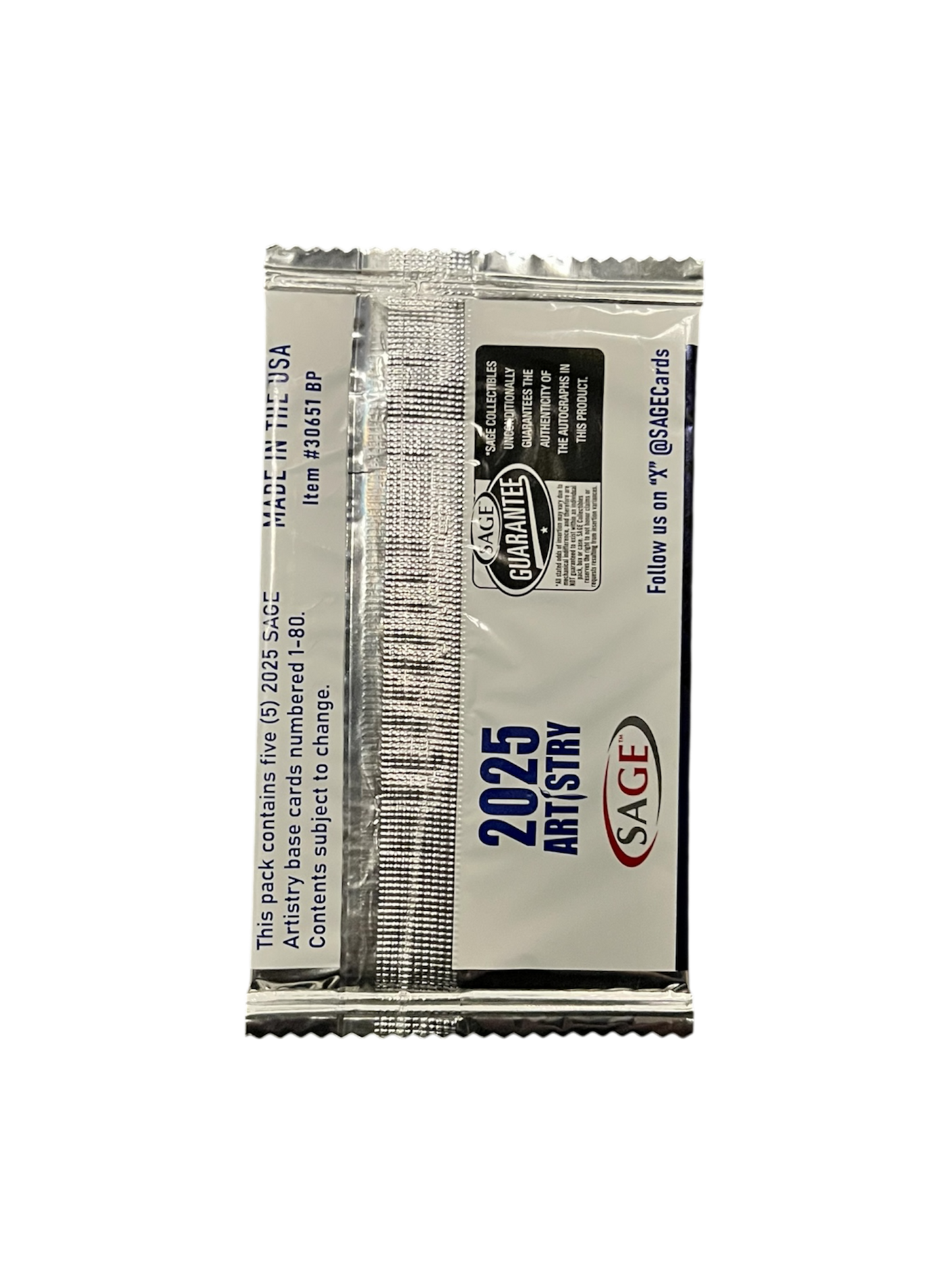 2025 SAGE NFL Collector's Edition Card Pack