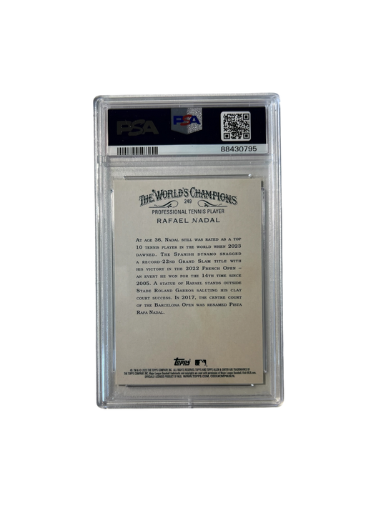 2023 Topps A&G Rafael Nadal Silver PSA card
