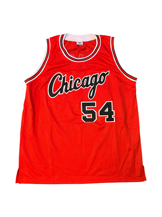 Chicago Bulls Horace Grant NBA signed Custom Red Jersey