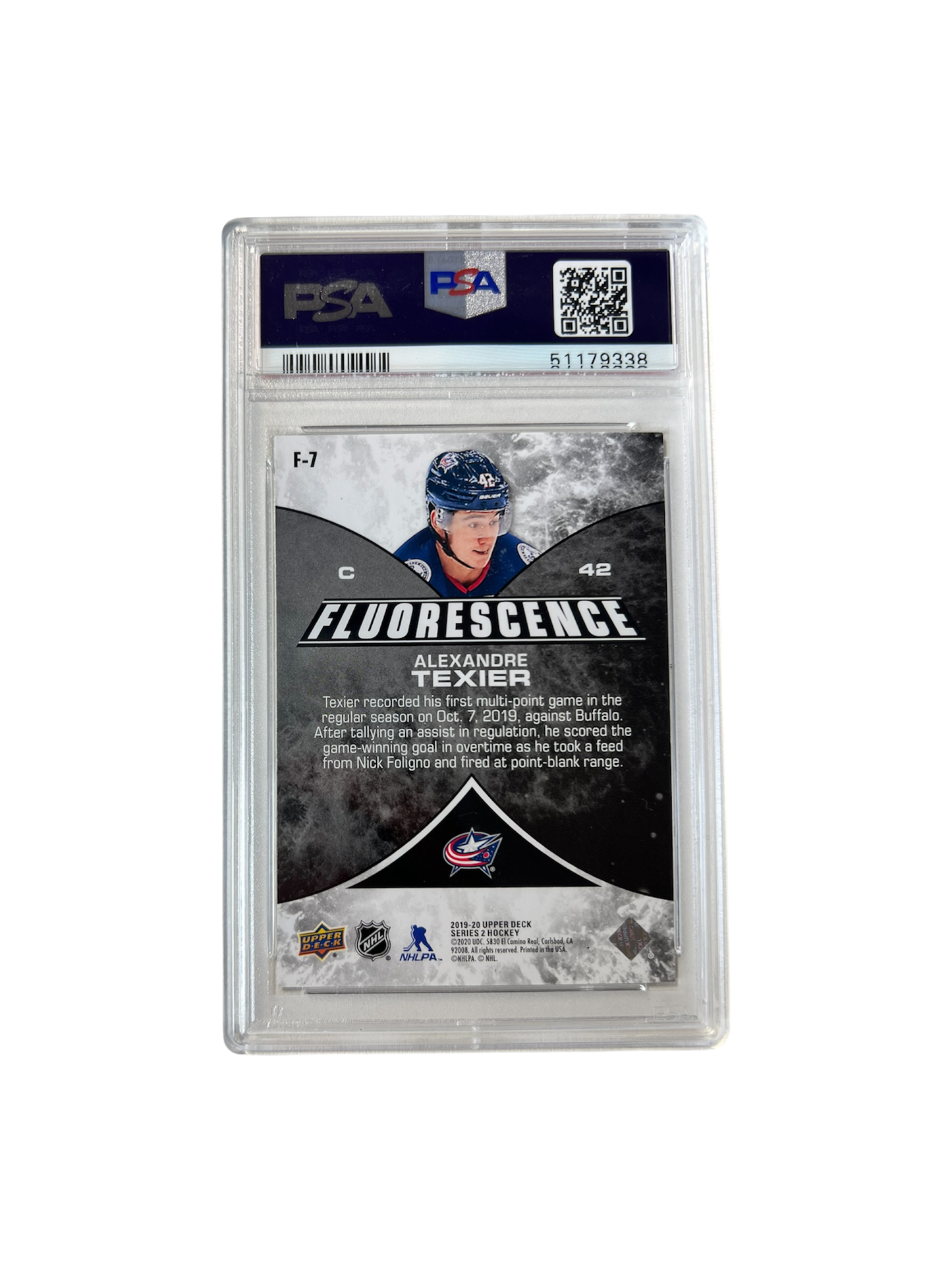 2015 Upper Deck Ultimate Collection Kevin Fiala Autograph PSA 9 card