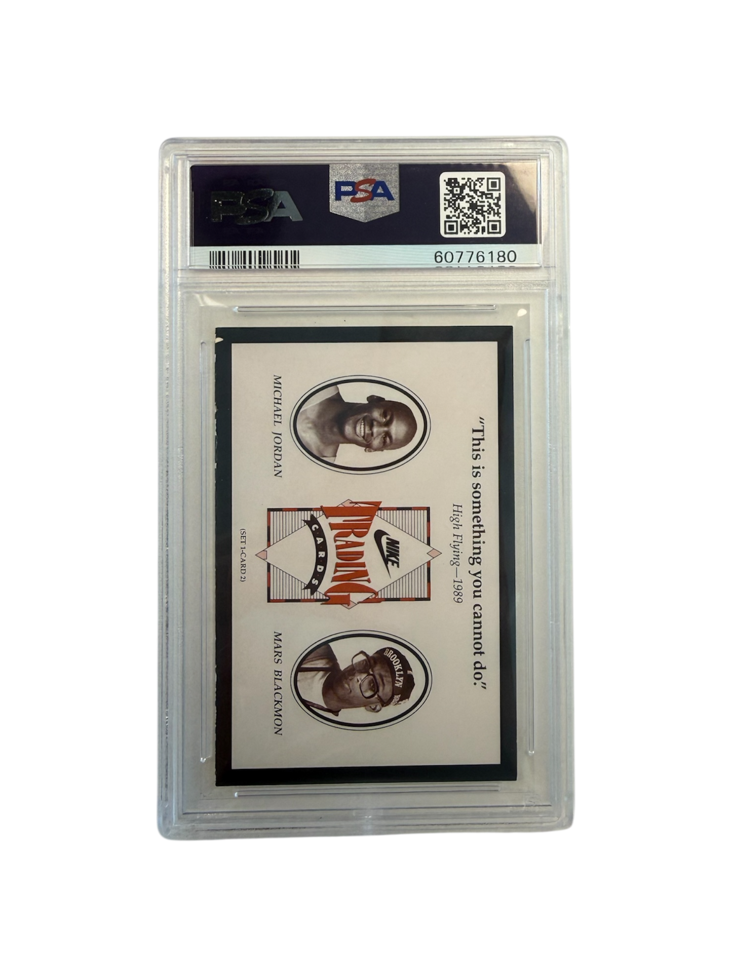 1991 NIKE Spike Lee & Michael Jordan High Flying PSA Card