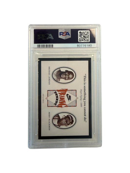 1991 NIKE Spike Lee & Michael Jordan High Flying PSA Card