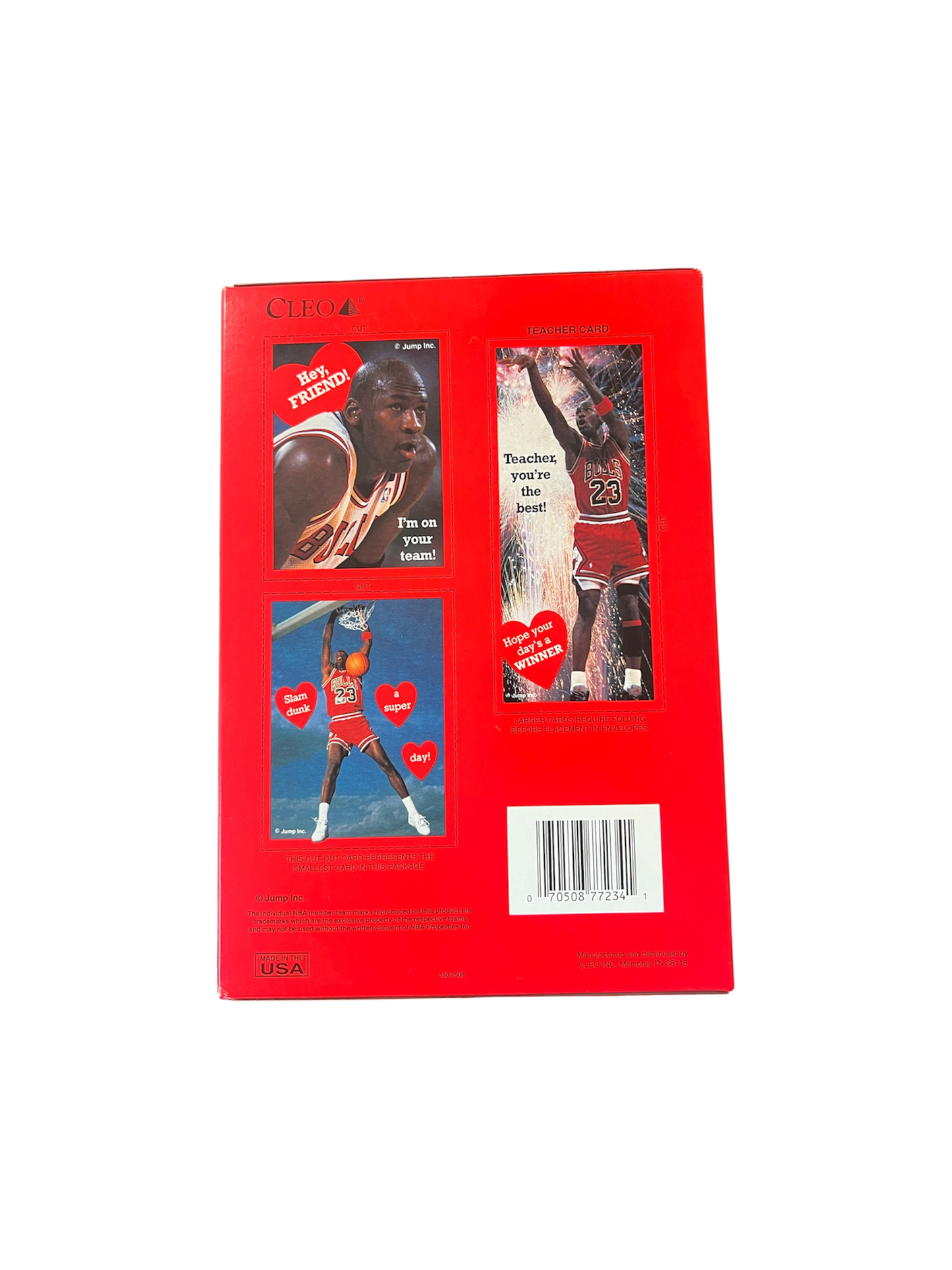 Set of 1991 Cleo Michael Jordan Valentines Collection Card Sealed Boxes