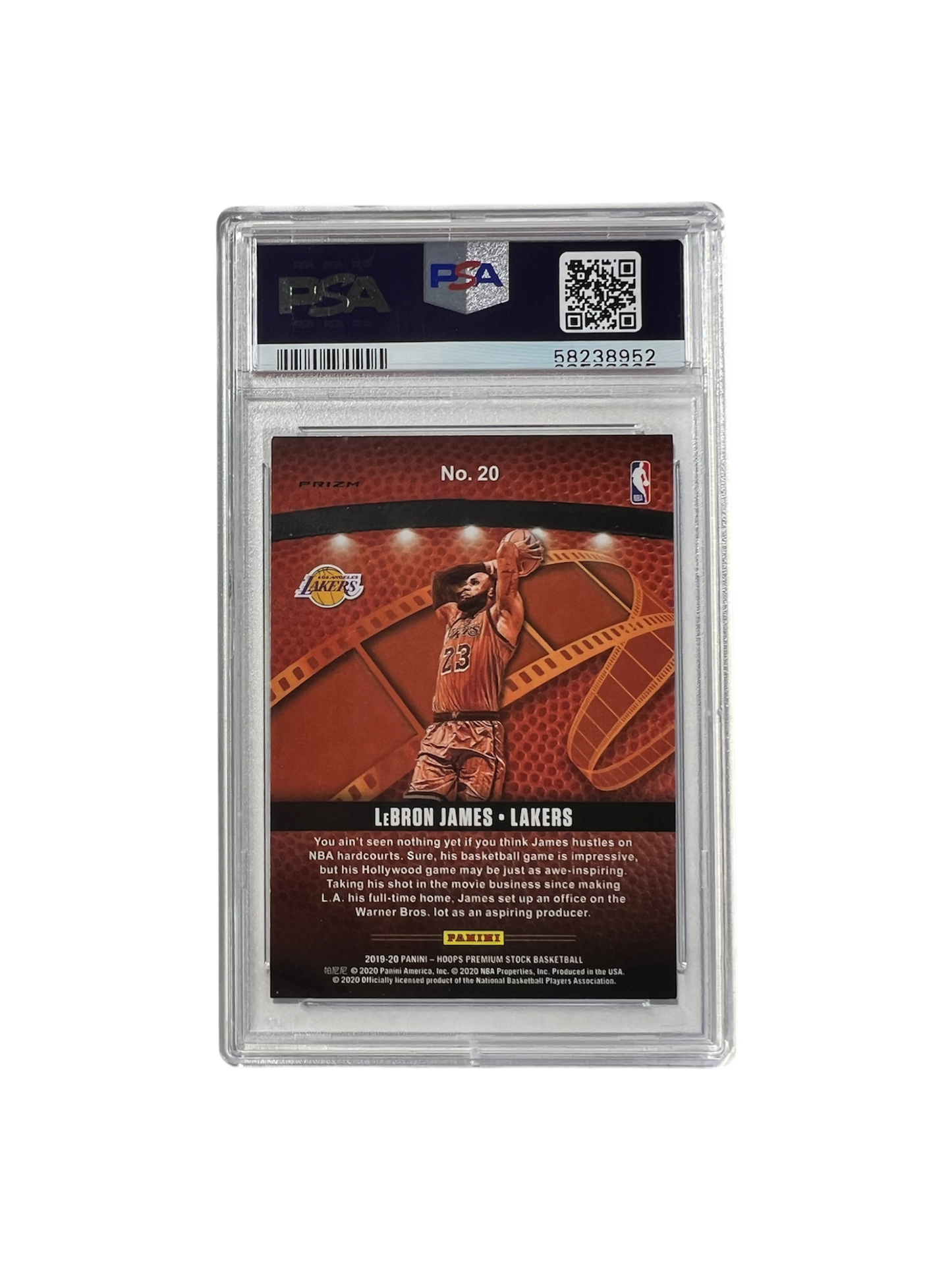 2019 Panini Prizm LeBron James PSA Card