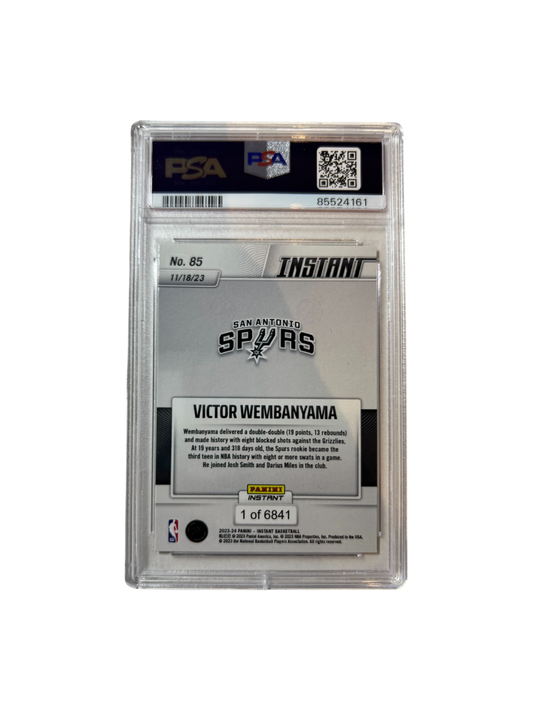 2023 Panini Instant Victor Wembanyama Rookie PSA 10 Card