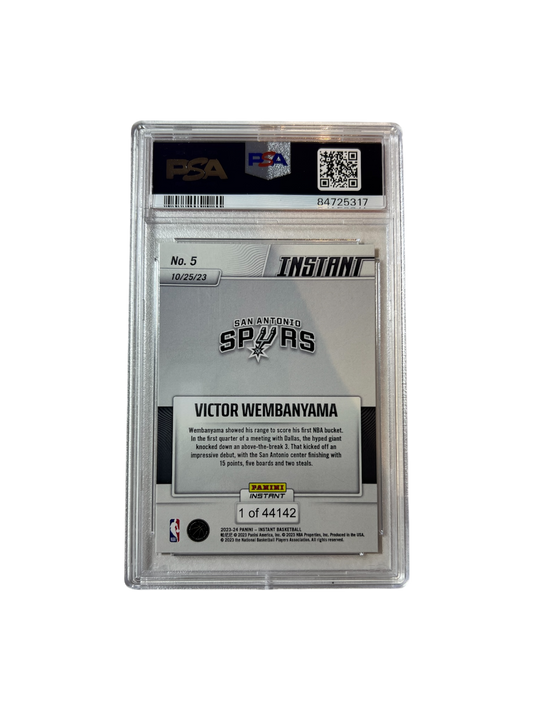 2023 Panini Instant Victor Wembanyama Rookie PSA 10 Card