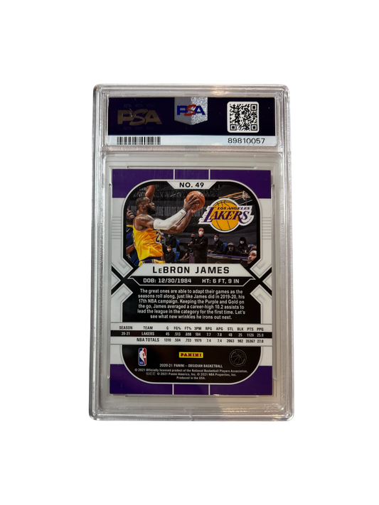 2019 Panini Prizm LeBron James PSA Card