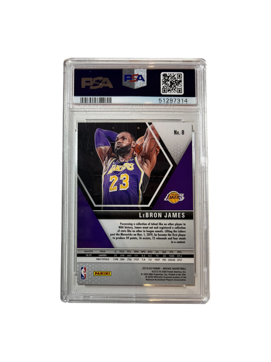 2019 Panini Prizm LeBron James PSA Card