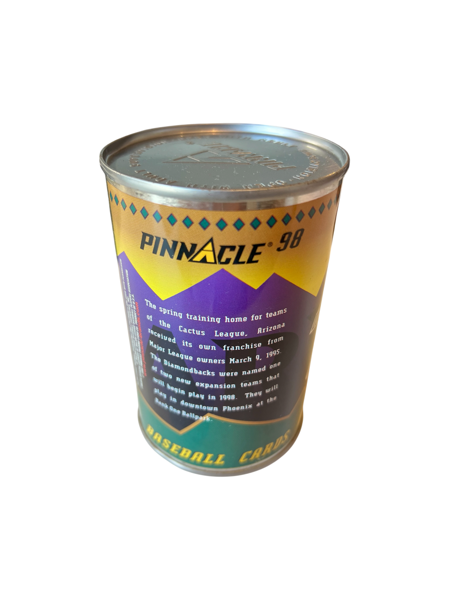 1998 Pinnacle MLB Baseball Cards in a Can - Diamond Backs Edition