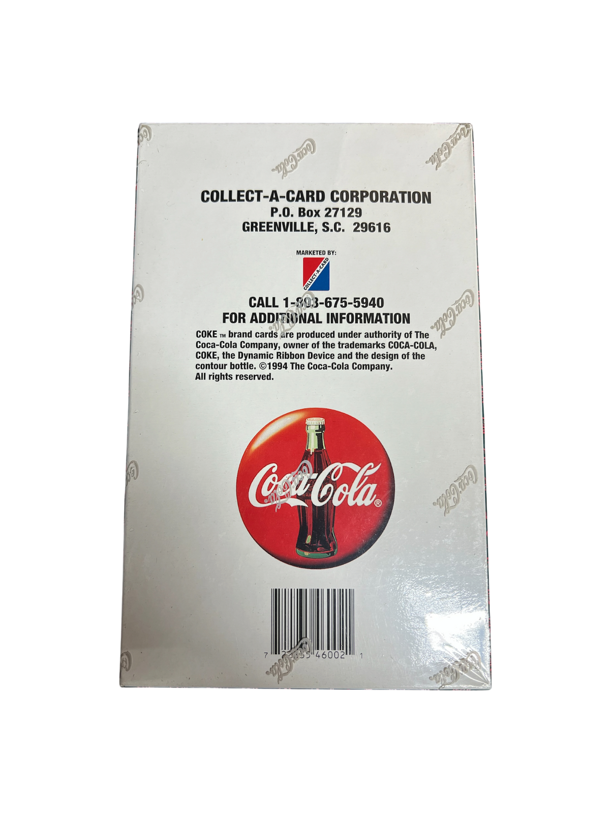 1994 Collect-a-Card Coca-Cola Collectors Cards Series 1 Hobby Box