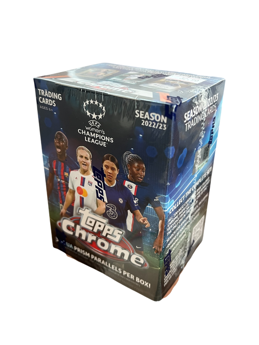 2022-23 Topps UEFA Chrome Soccer Women’s Champions League Trading Card Blaster Box