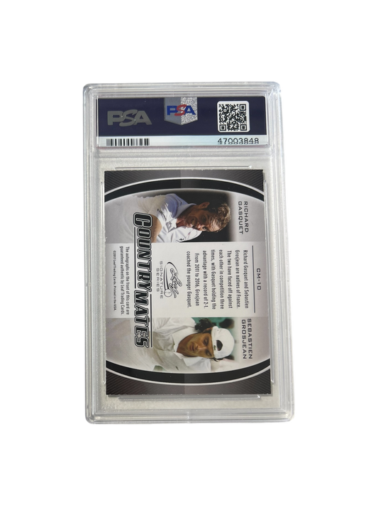 2017 Leaf Signature Richard Gasquet & Sebastien Grosjean DUAL AUTO PSA Card