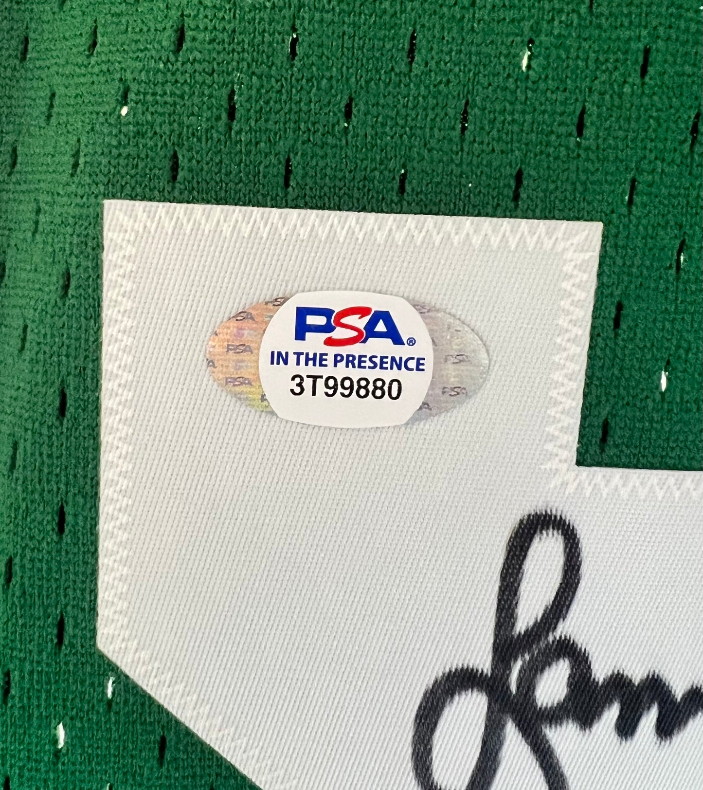 Boston Celtics Larry Bird NBA signed Jersey