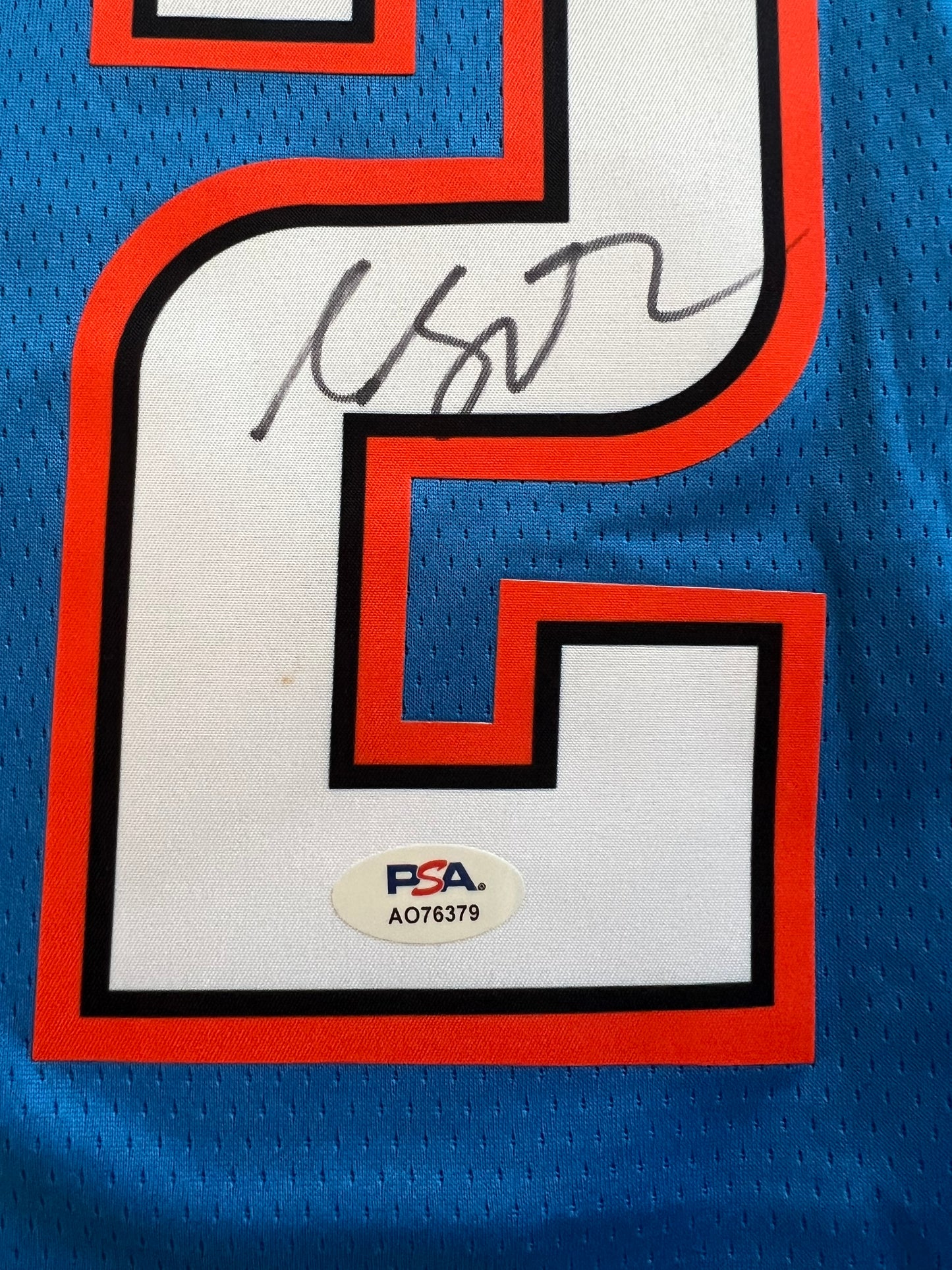 Oklahoma City Thunder MVP Shai Gilgeous-Alexander NBA signed Jersey