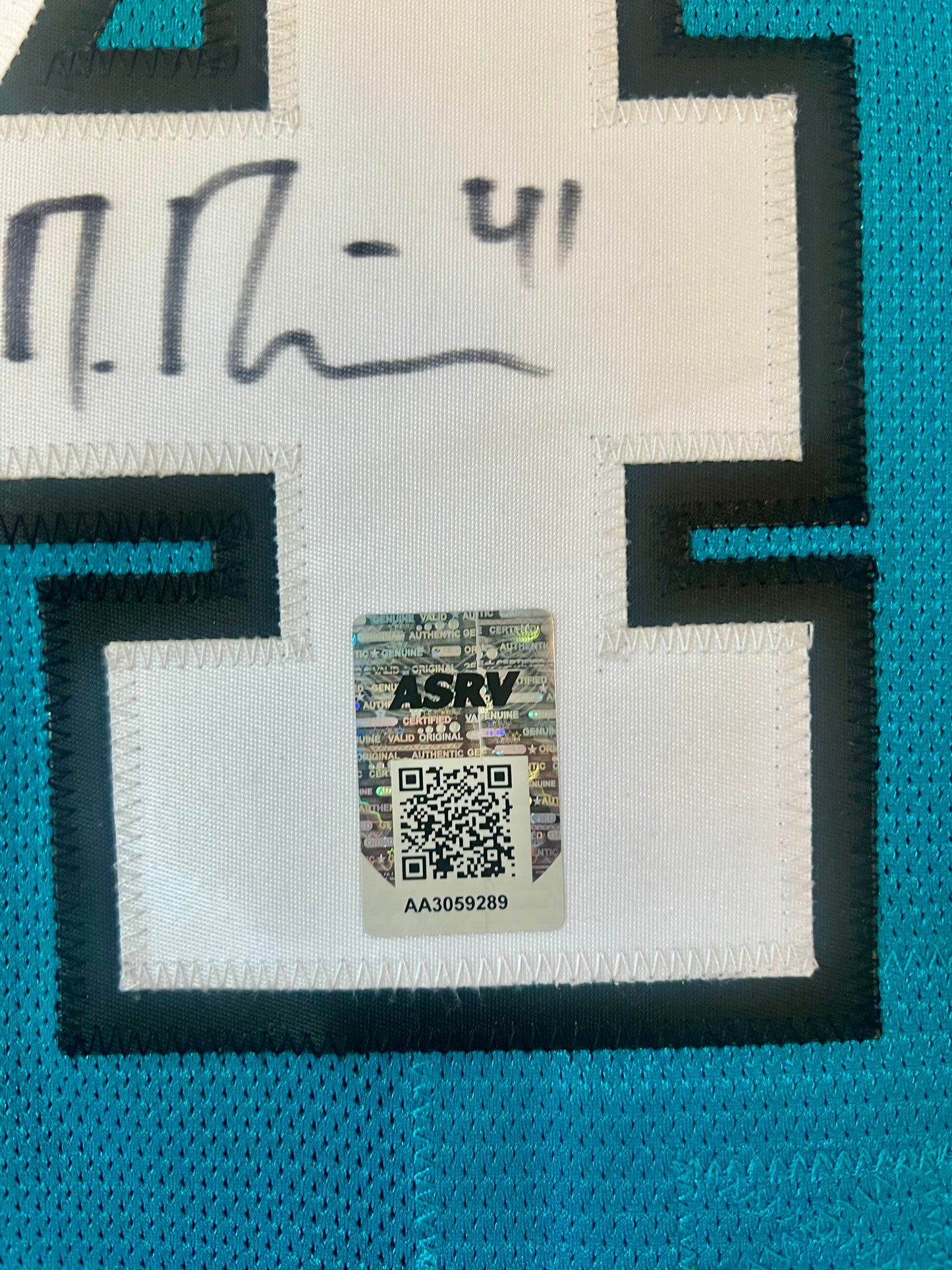 San Jose Sharks Mirco Mueller NHL signed Jersey