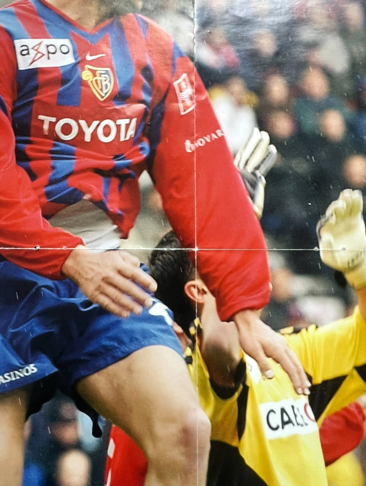 Poster FC Basel Rotblau signed by Murat Yakin (580x415mm)