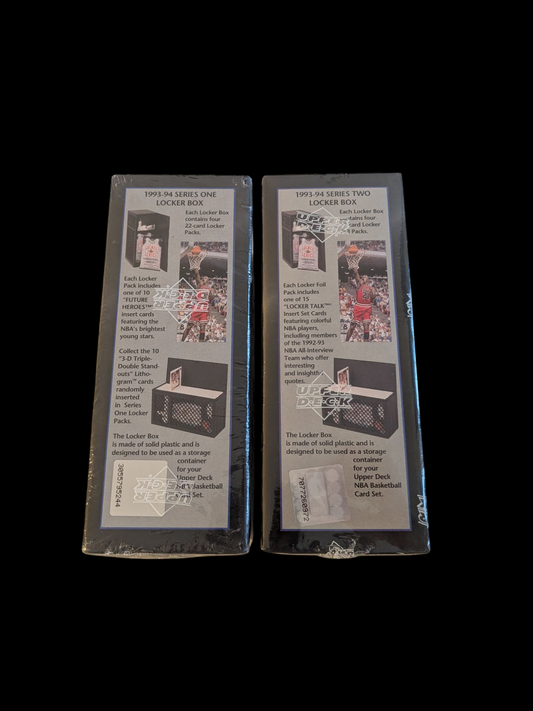 1994 Upper Deck NBA Basketball Black Locker Series 1 to 2 Box Bundle