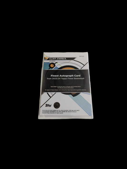 2024 Topps Finest Basketball Atlanta Hawks Clint Capela Auto Card