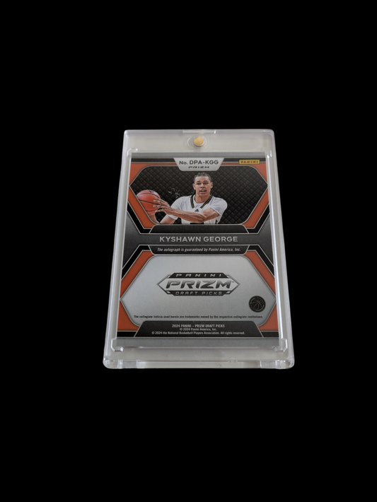 2024 Panini Prizm Draft Picks Autographs Miami Hurricanes Kyshawn George Rookie Auto Card