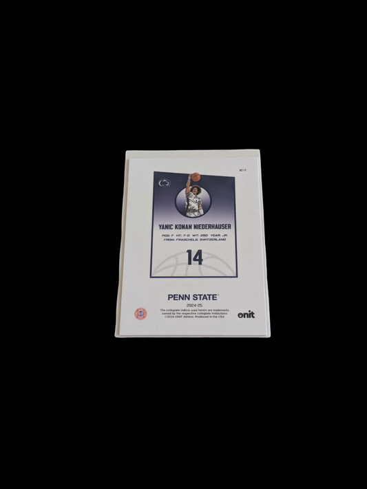 2024 ONIT Penn State NCAA Basketball Yanic Konan Niederhauser IC-1 card