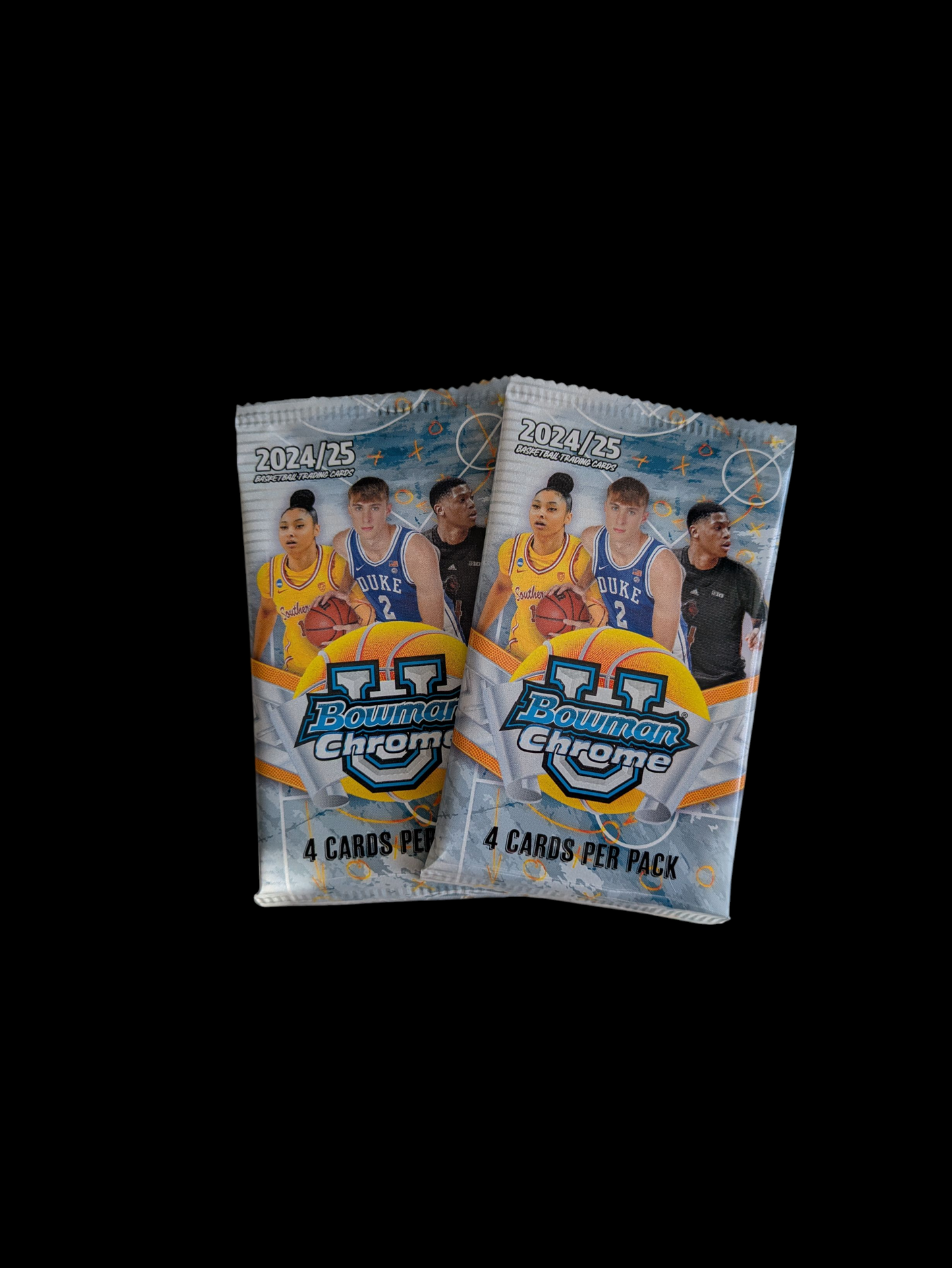 2024 Topps Bowman U Chrome Basketball Blaster 2 x Pack Bundle