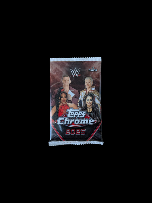 2025 Topps Chrome WWE Wrestling Blaster 2 x Pack Bundle