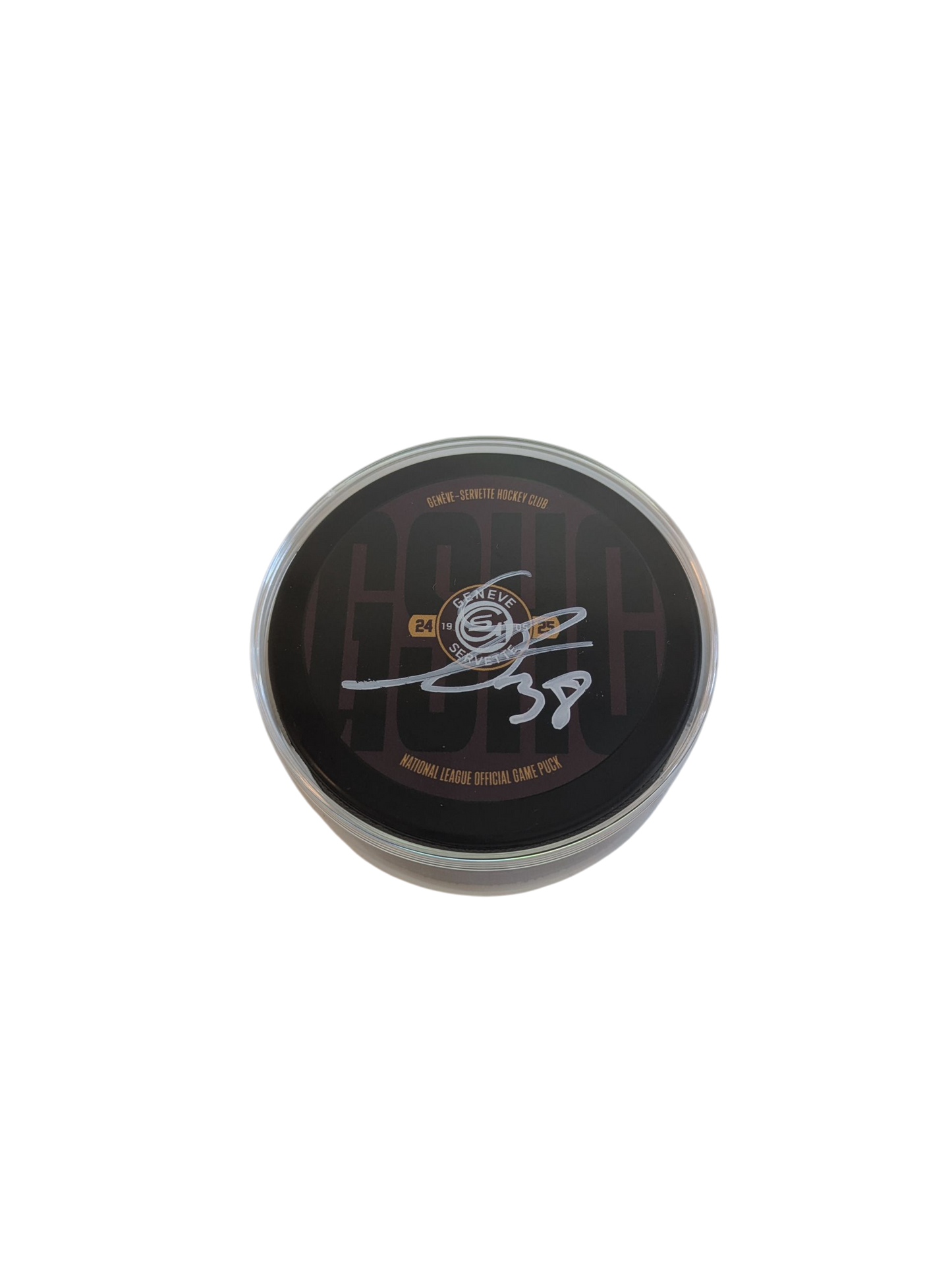 Genève-Servette HC Stéphane Charlin signed NL Puck