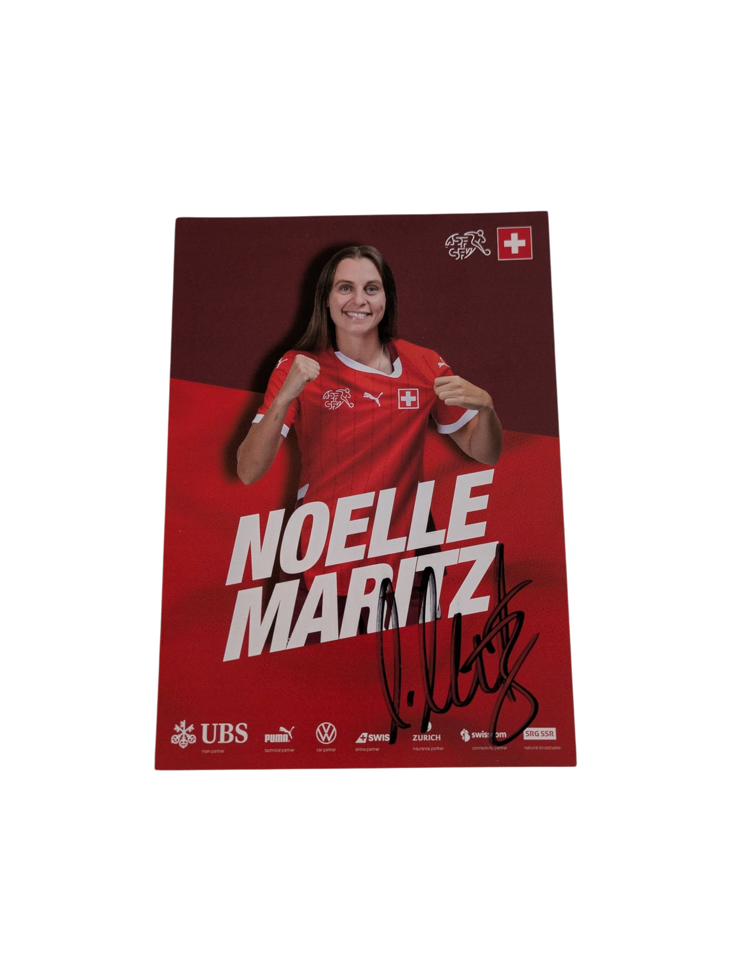 Switzerland National Football Team Auto Card signed by Noelle Maritz