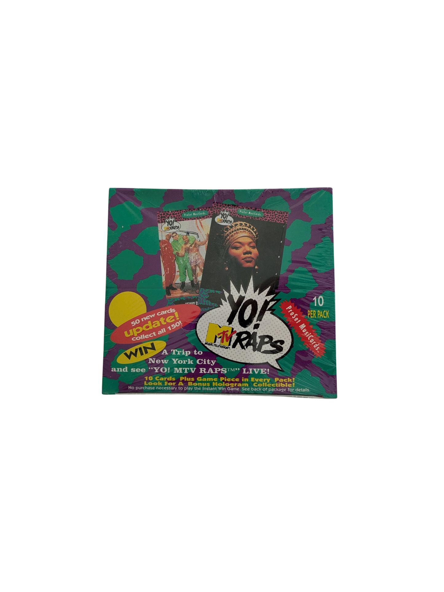 1991 Pro Set Yo! MTV Raps Series 1 & 2 MusiCards Box Bundle