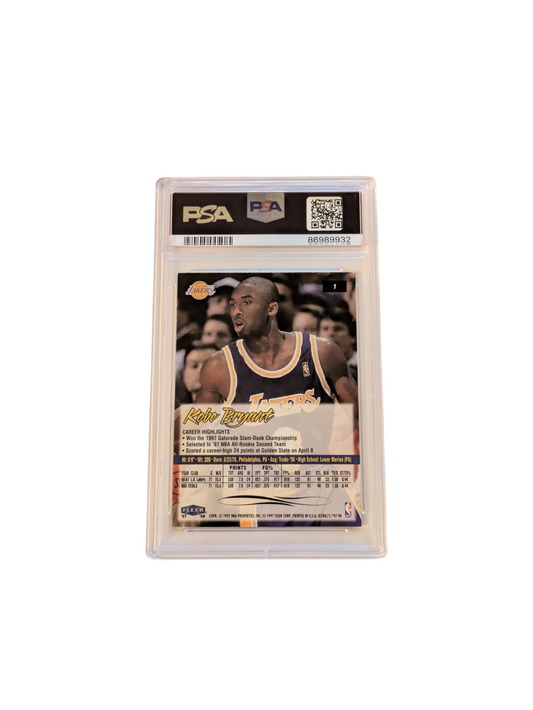 1997 Ultra Los Angeles Lakers Kobe Bryant #1 PSA 9 card