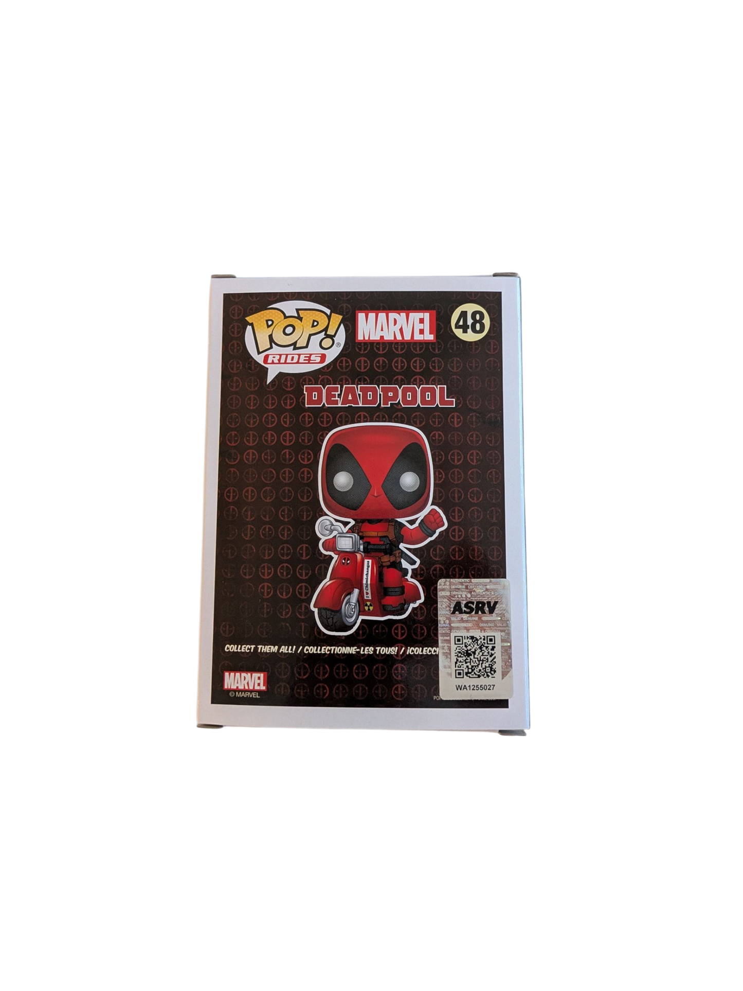 Funko POP Vinyl Marvel Deadpool on Scooter signed by Jarvis Creator