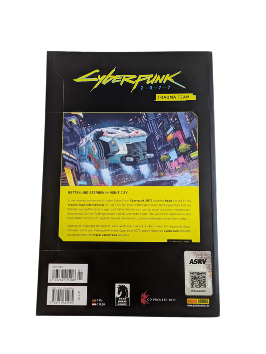 Comic Book DE Cyberpunk 2077 - Trauma Team signed by Kaja Chan