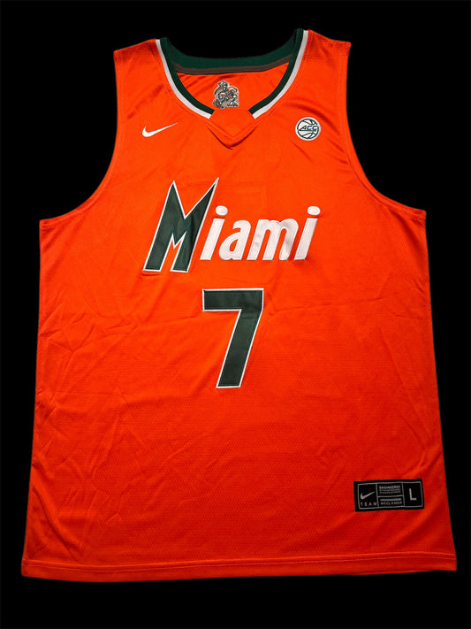 Miami Hurricanes Kyshawn George NCAA signed Jersey