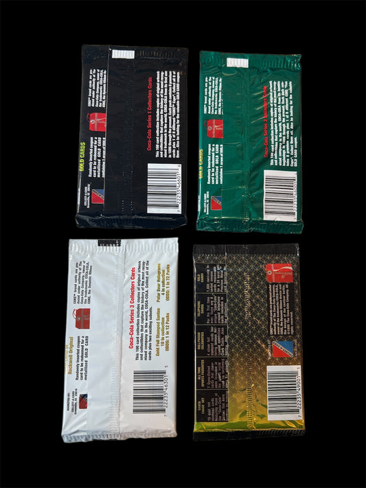 1995 Coca-Cola Collectors Cards Series 1 to 4 Pack Bundle