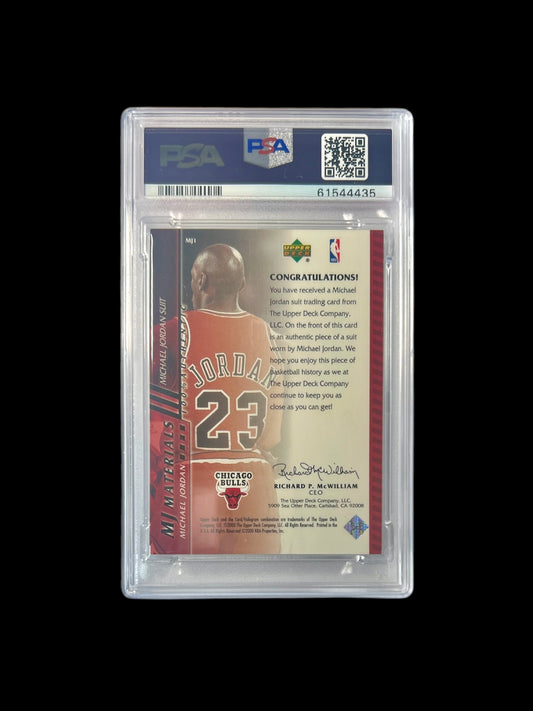 2000 Upper Deck MJ Materials Michael Jordan Suit PSA card